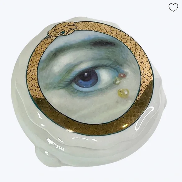 SPITFIRE GIRL LOVER'S EYE CERAMIC TRINKET BOX (new in gift box) - Picture 14 of 15